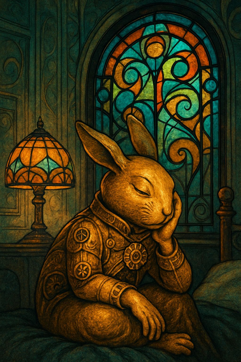 Animated Netsuke Vitrail Fabric of the Universe