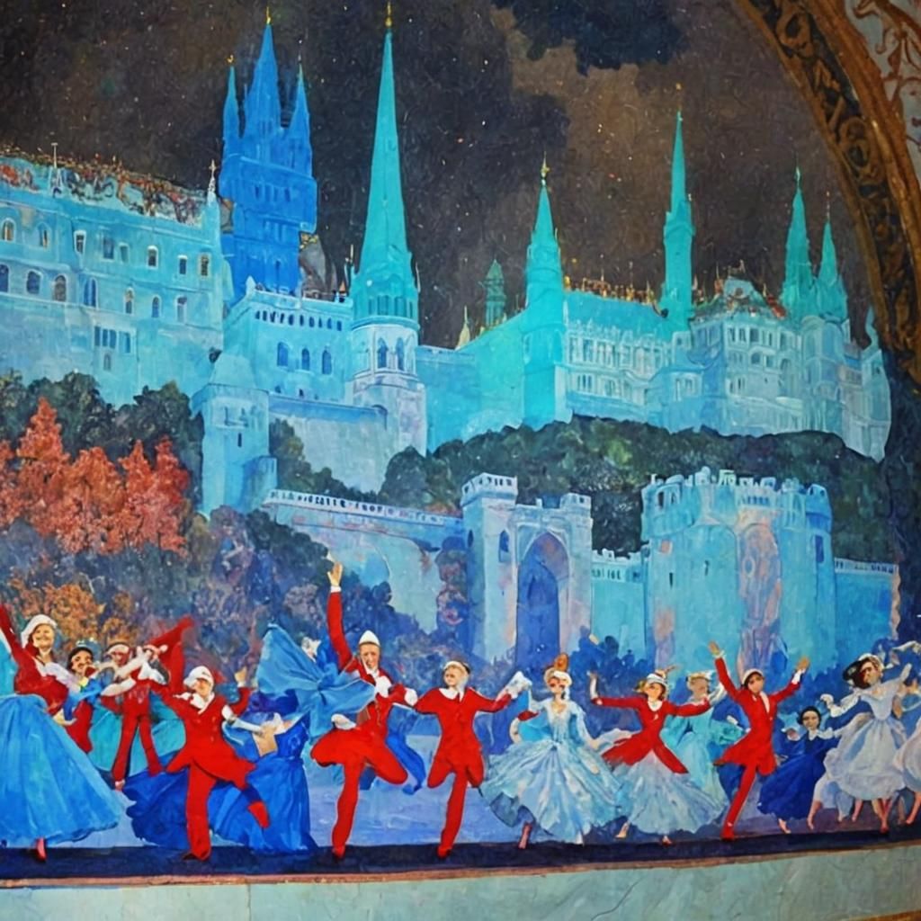 Back trickling blue joy