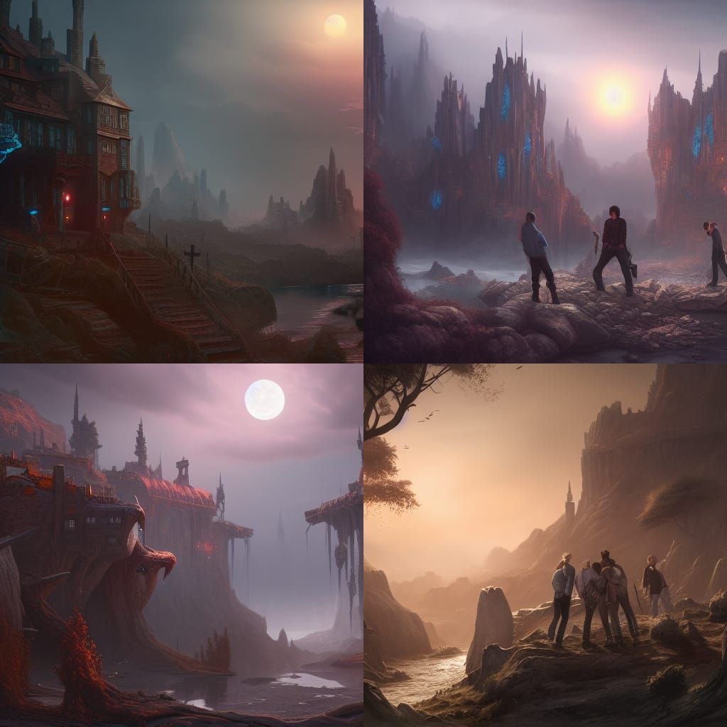 Fantastical Outsiders: Detailed Matte Painting