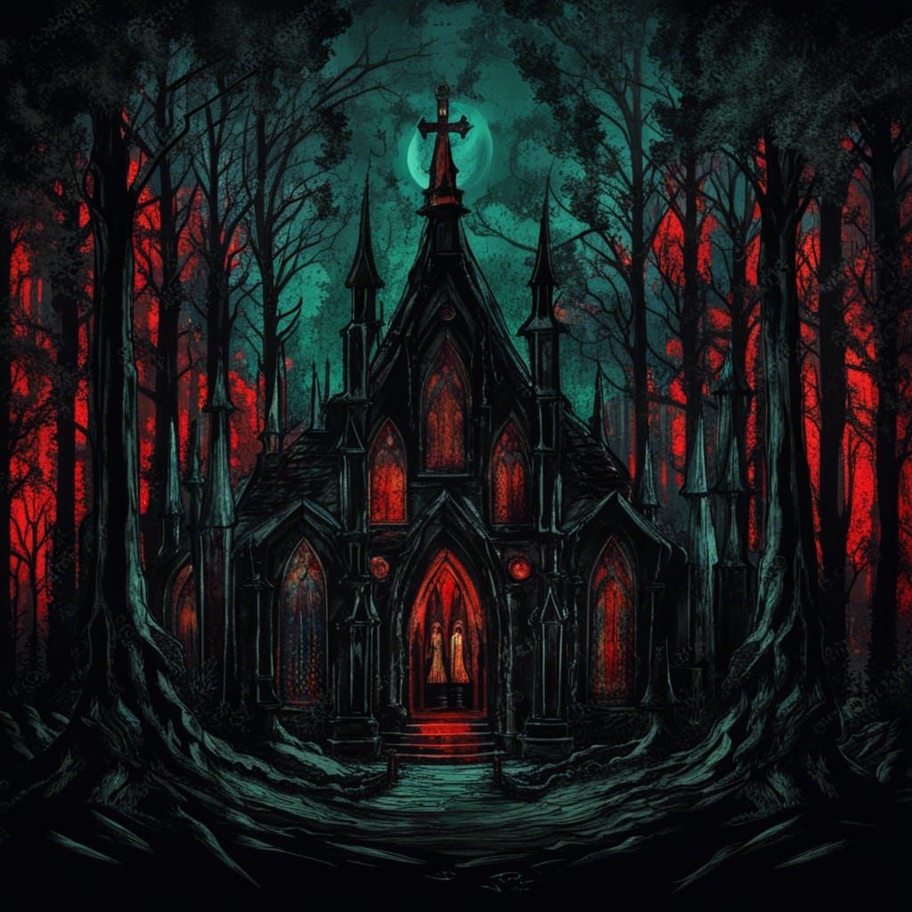 Gothic Church Ritual in an Old Forest