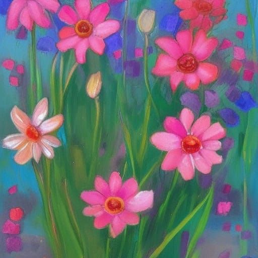 Flowers in Mordillo Style