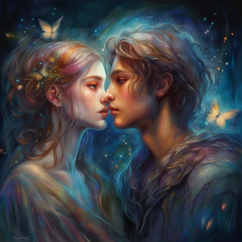 Romeo and Juliet: Hyperrealistic Nighttime Magic