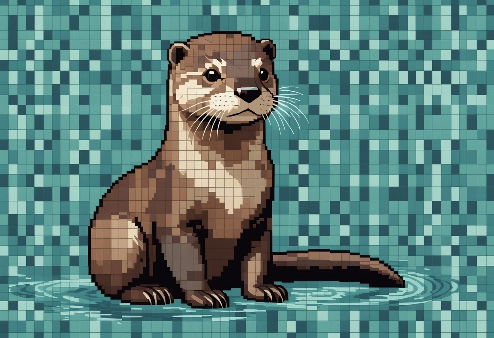 Pixelated Otter