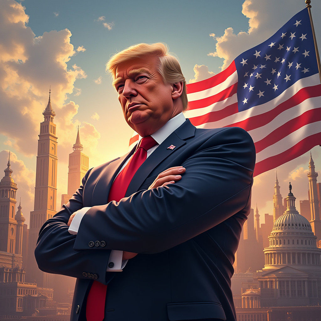Donald Trump: Presidential Portrait in Digital Art