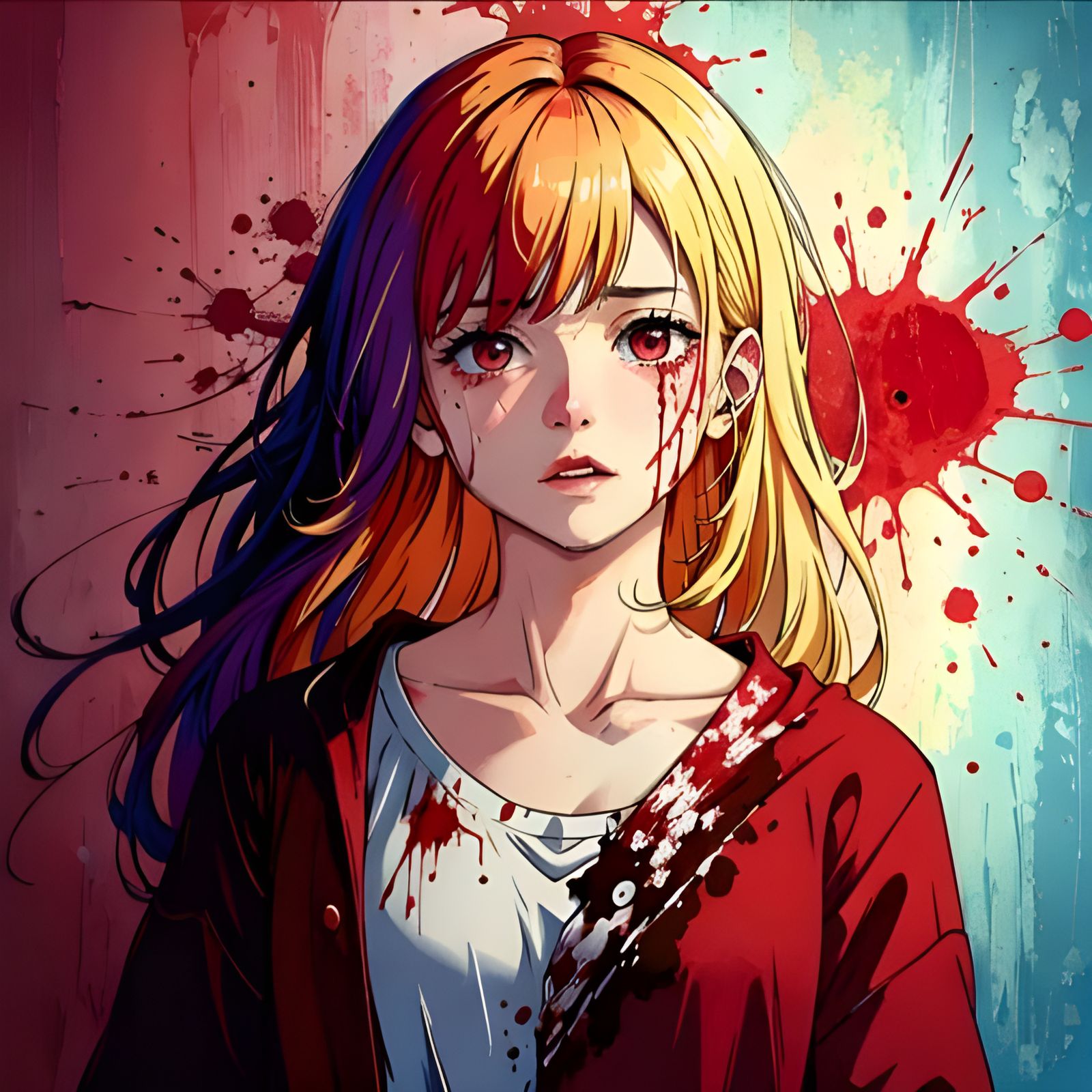 Abstract Blood Mark Symbolizing Personal Flaws