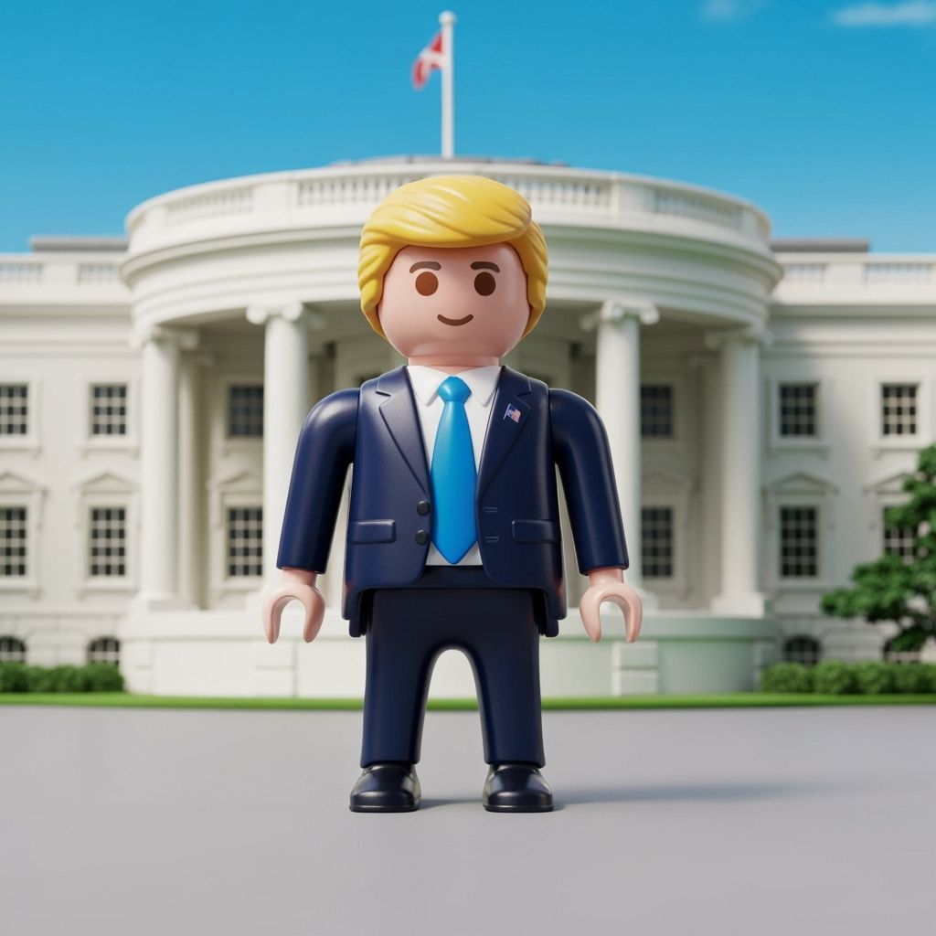 Playmobil Trump Figure at White House