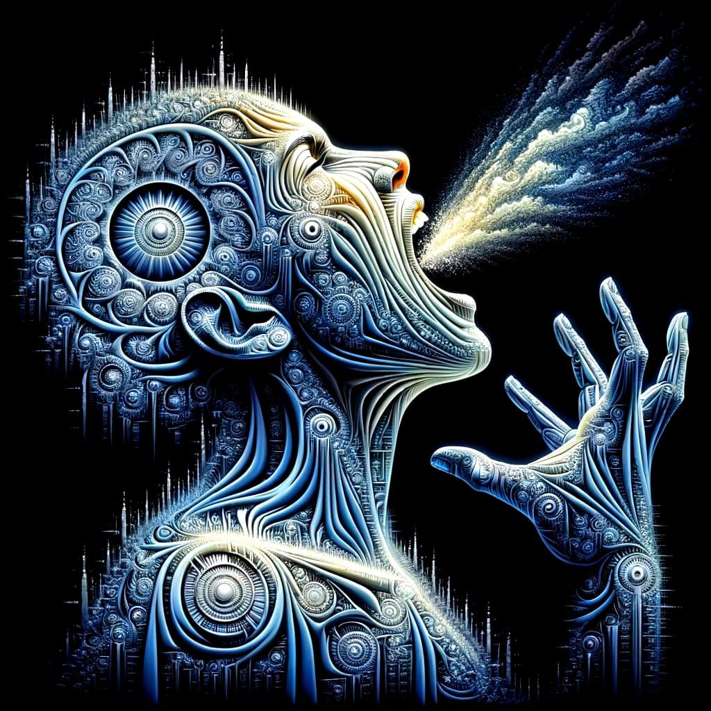 Fractal Woman of Hunger and Anger