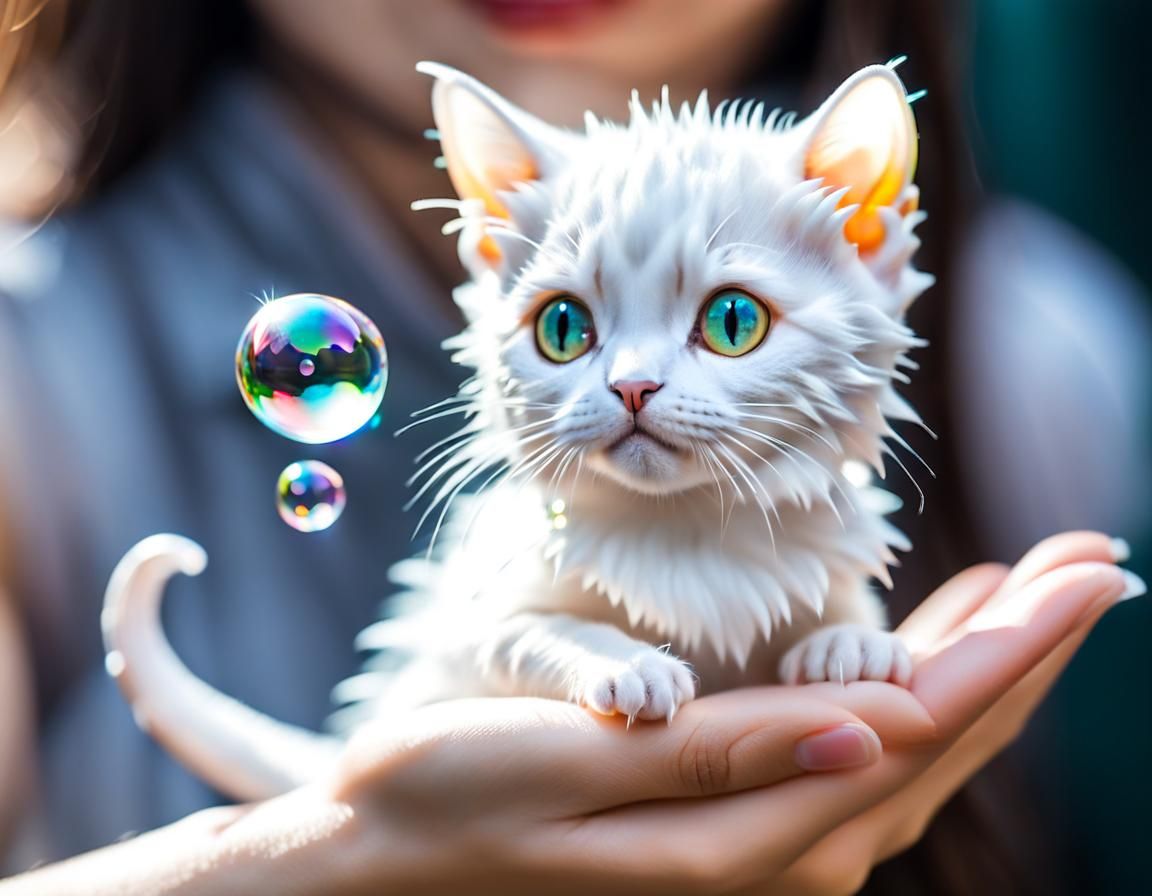 Tiny Dragon-Cat in Macro Photography