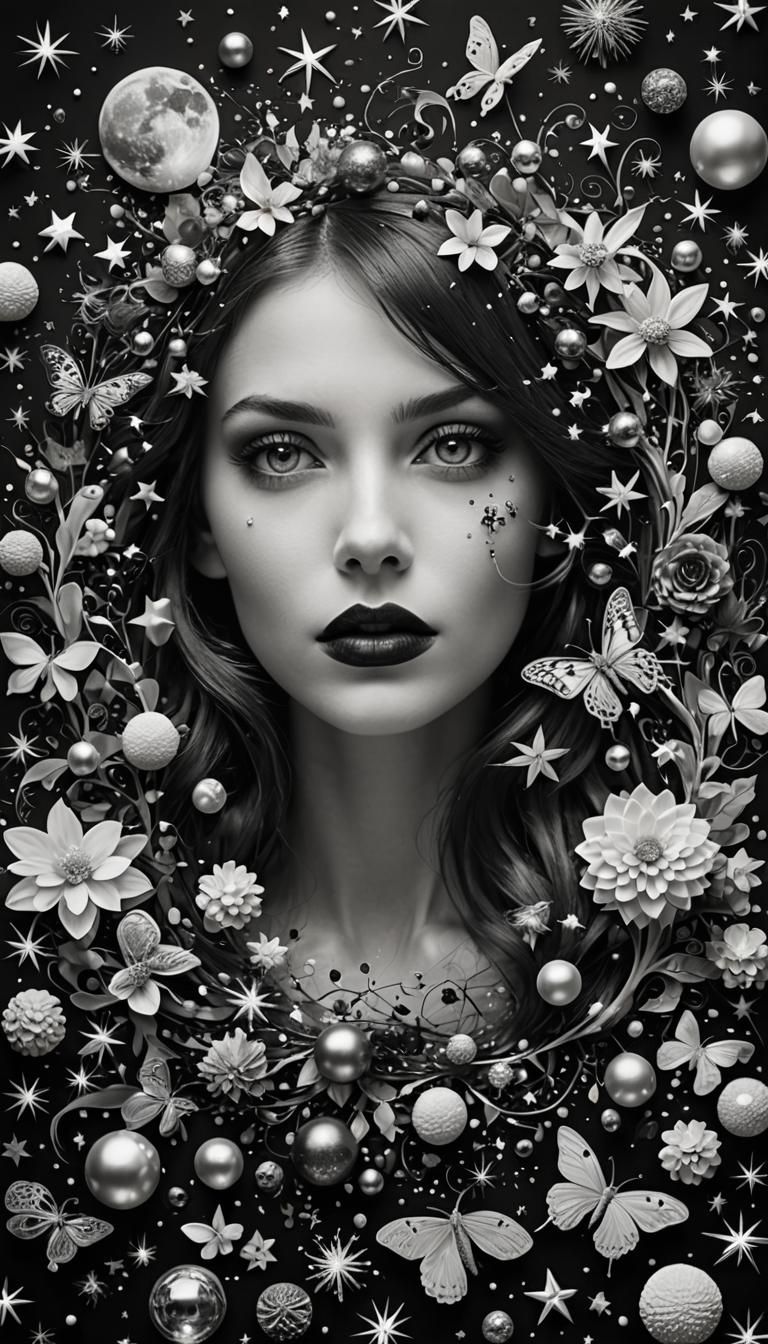 Enchanting Monochrome Fantasy Photograph