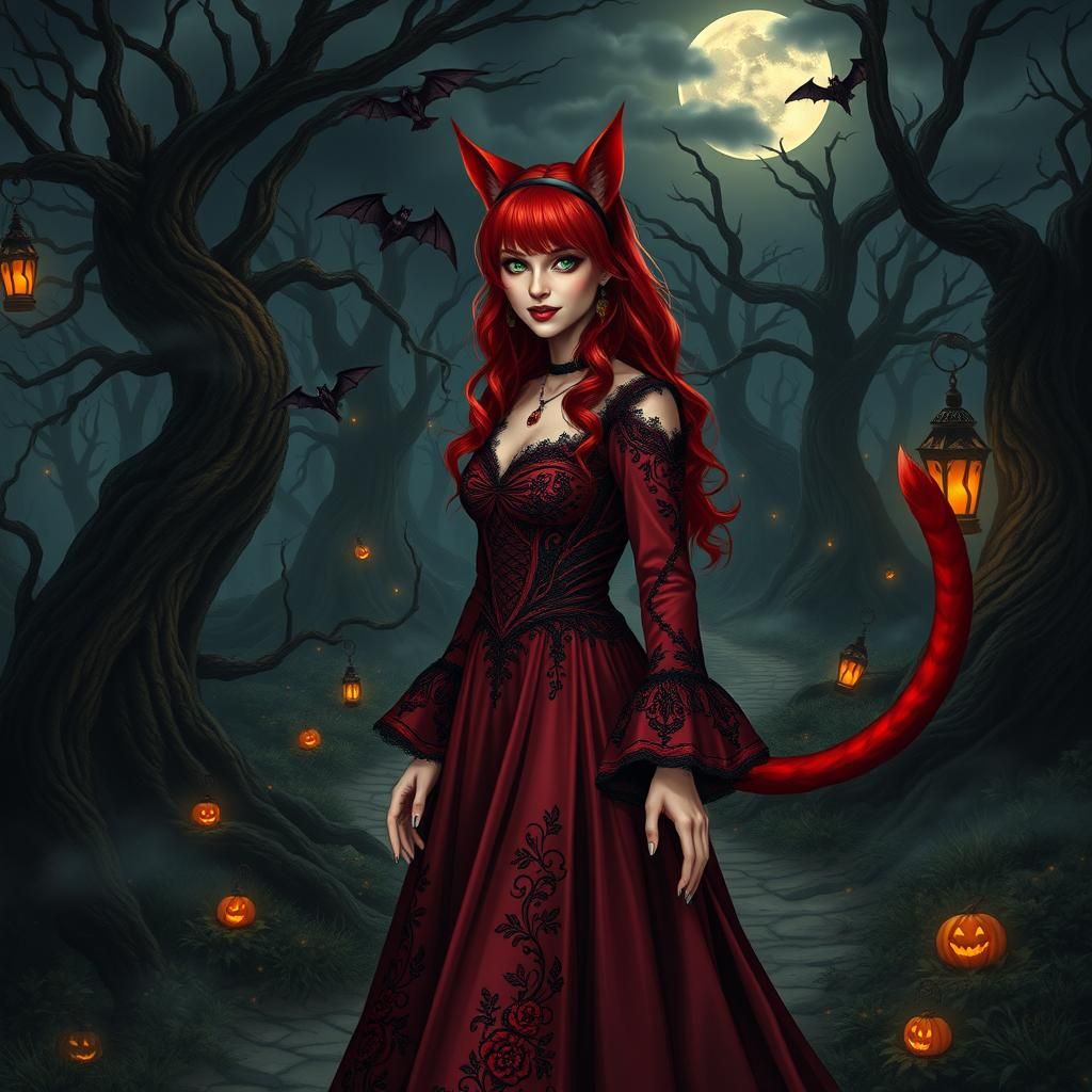 Halloween Neko Akane