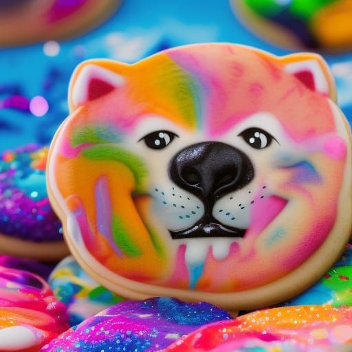 Lisa Frank Cookies: Cat and Bear Photography