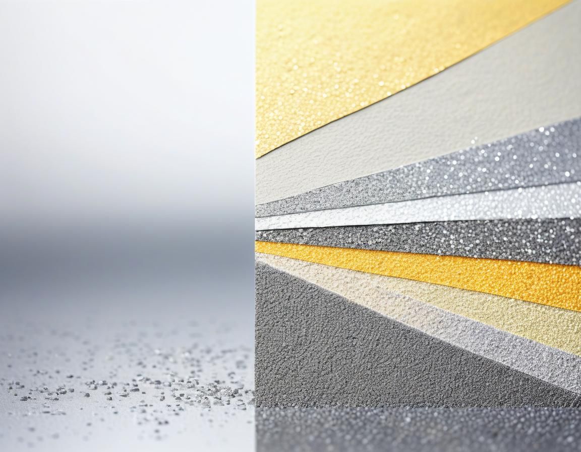 Minimalist Art: Pale Yellow and Silver-Grey Shimmers