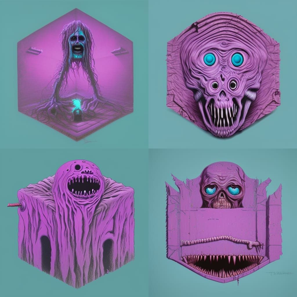 Eldritch Chainsaw Wizard in Dystopian Style