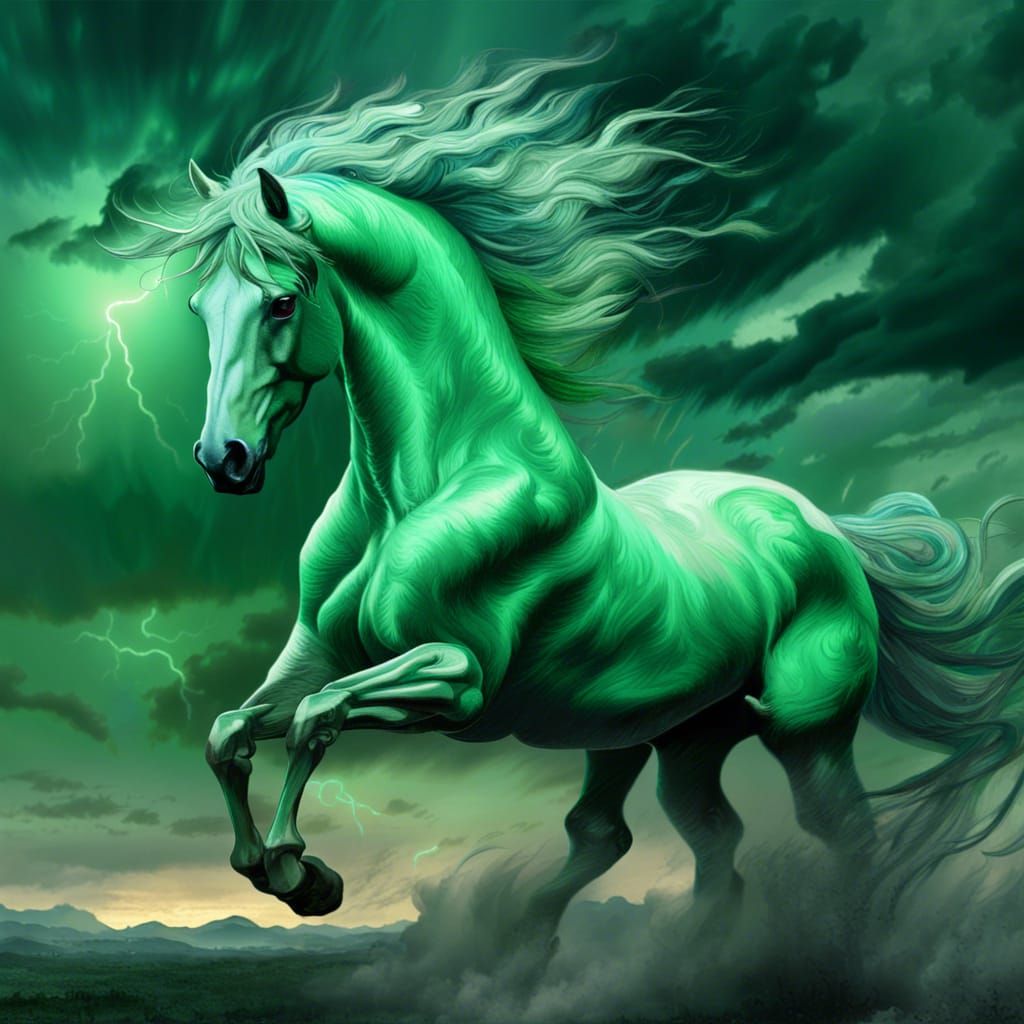 Death, The Green Horse