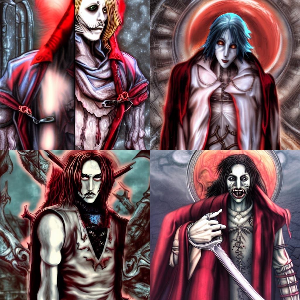 Creepy Character in Castlevania Art Style