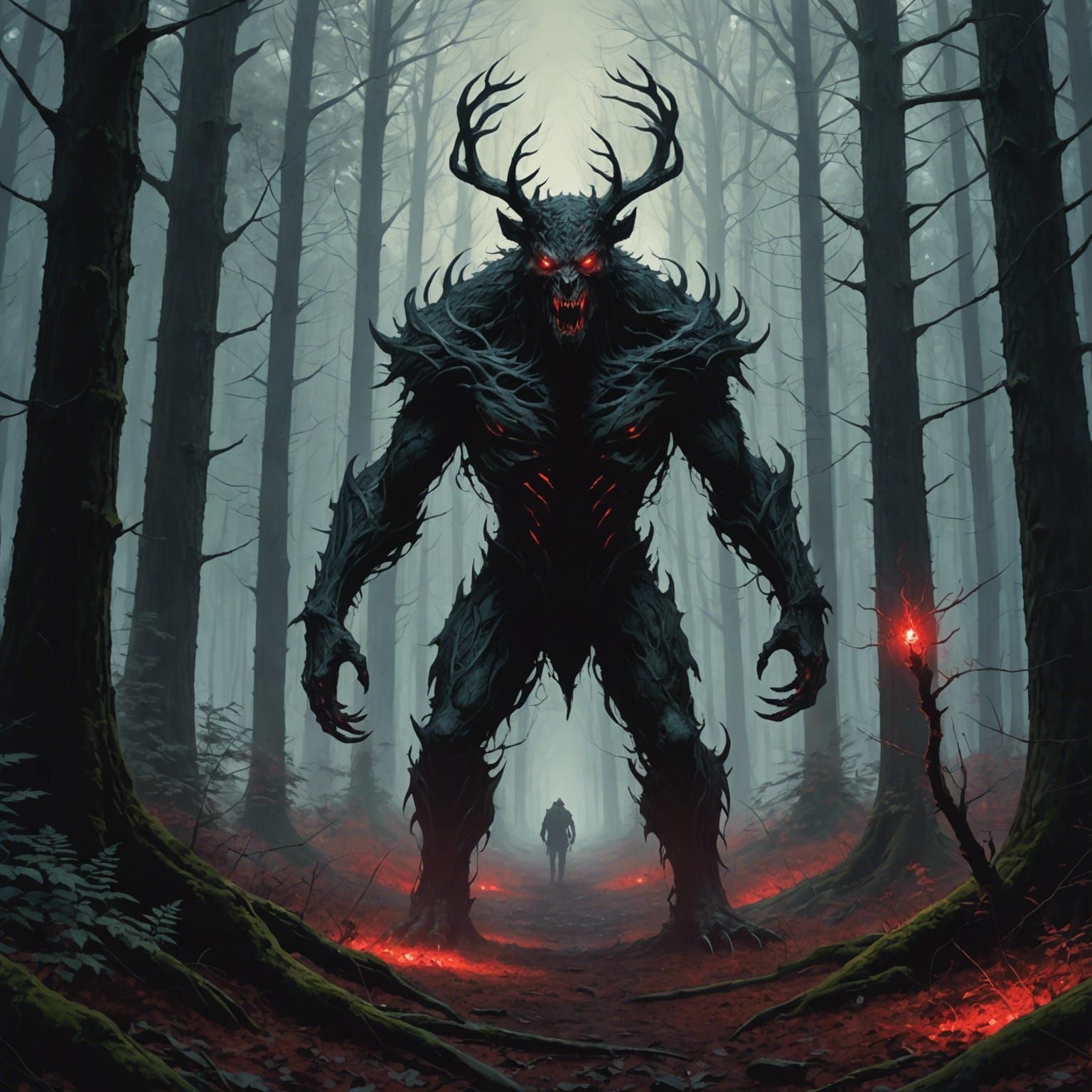 Sinister Skinwalker in Whispering Forest
