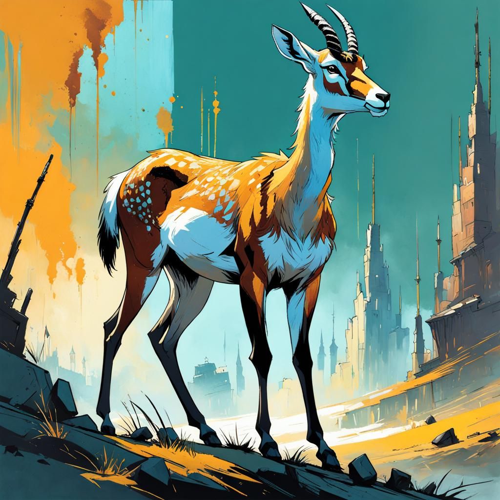 Gazelle in Fantasycore Style