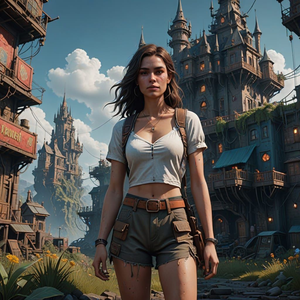 Seductive Fantasy Beauty in Hyper-Realistic Aesthetic