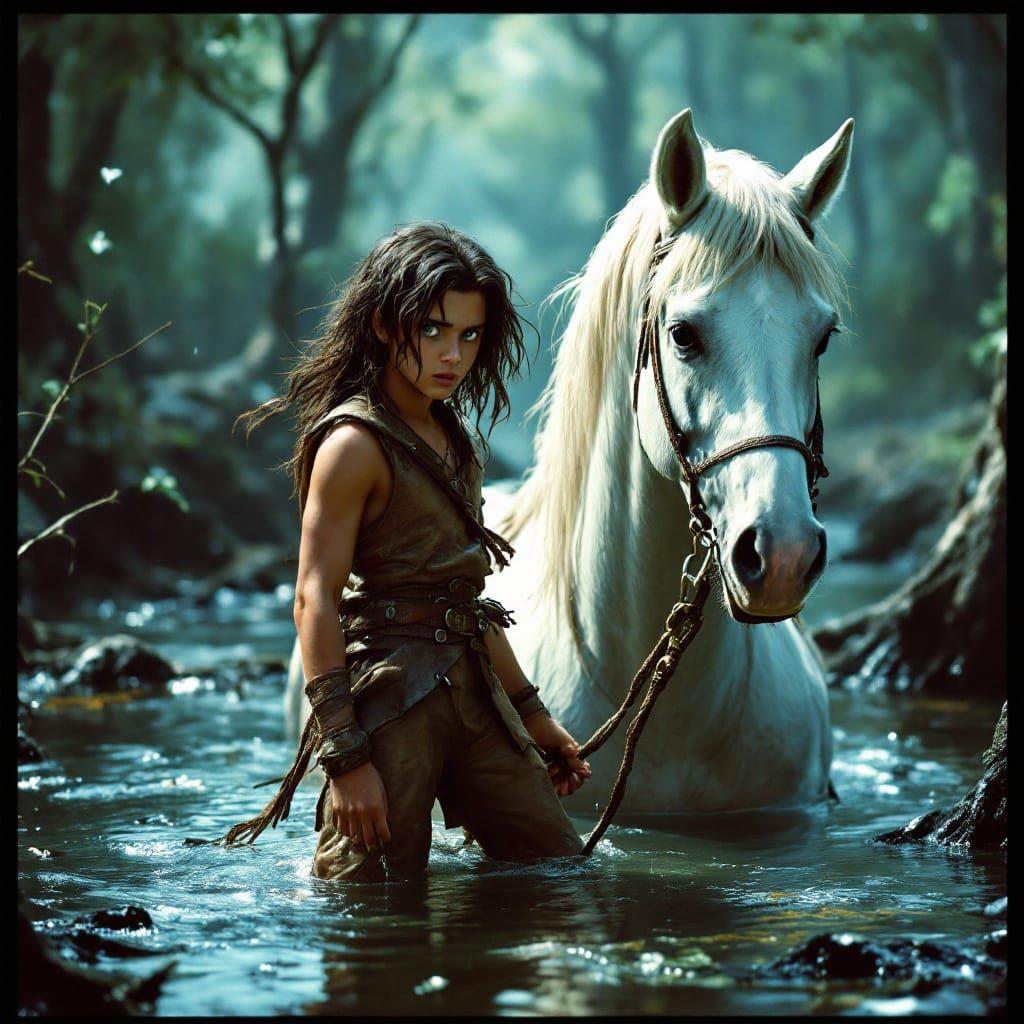 Atreyu and Artax in the Swamps of Sadness