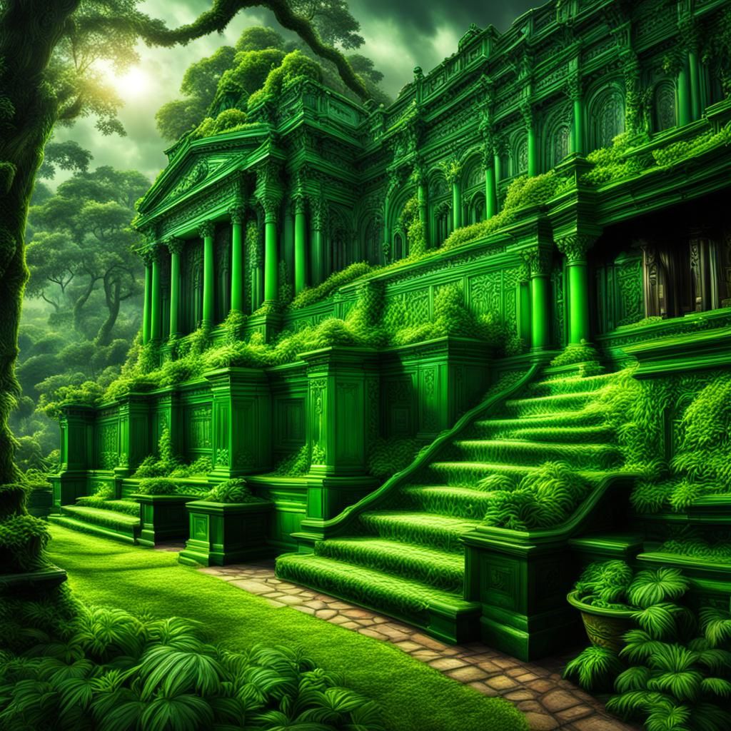 Hyperrealistic Symphony of Green in High Definition