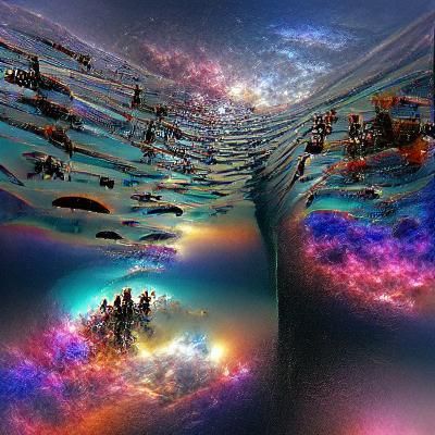 Abstract Parallel Universe: An AI Generated Dreamscape