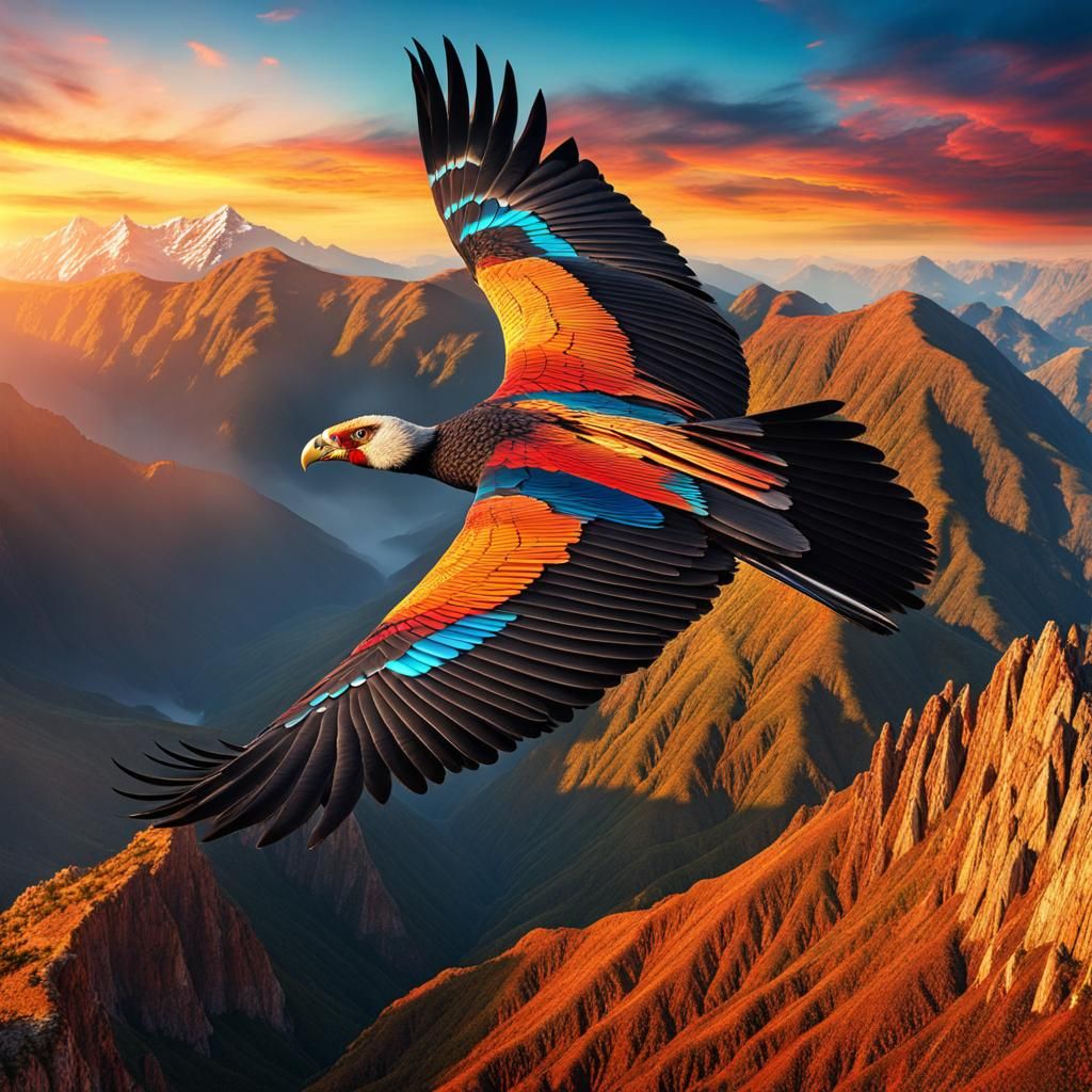 Colorful Bird of Prey