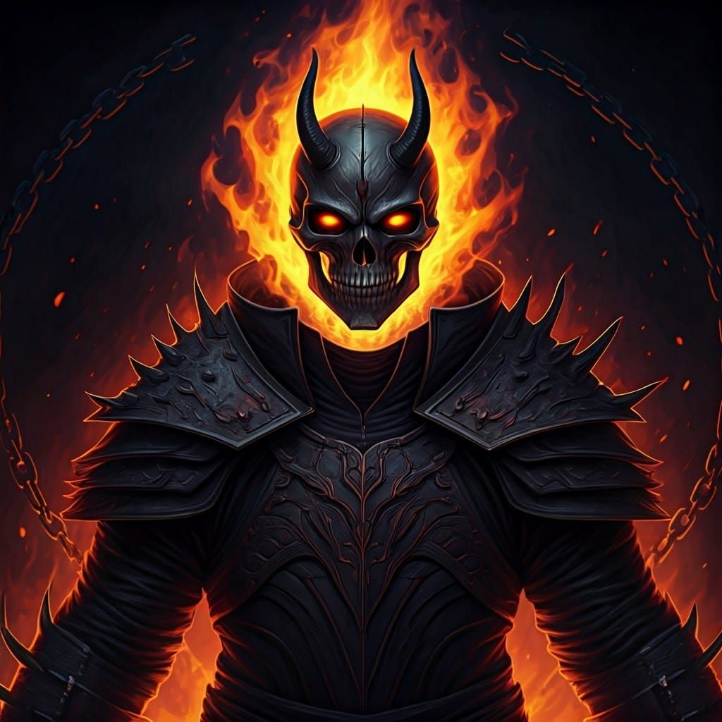 Infernal Ninja Fusion: Ghost Rider and Madara Uchiha