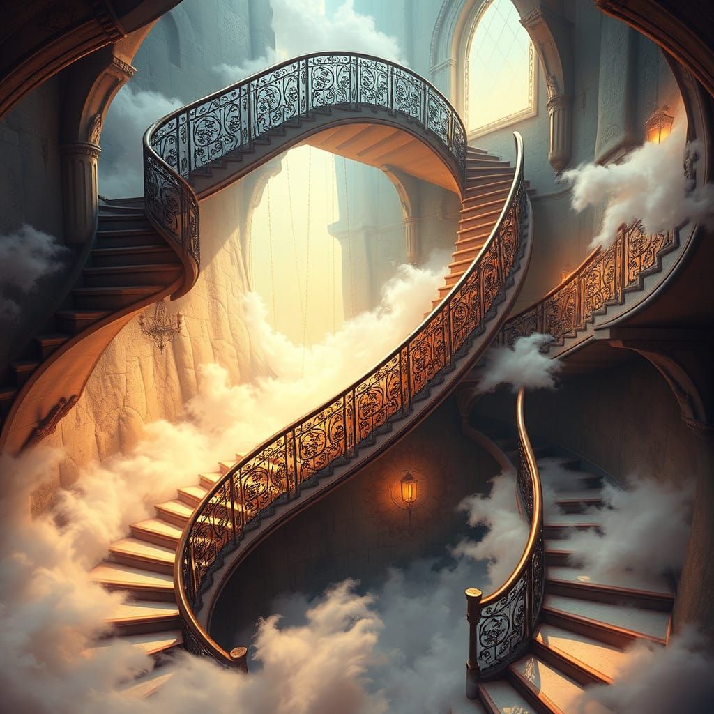 Ethereal Stairway to a Mystical Realm