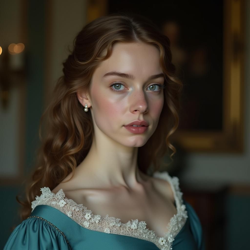 Young Woman in 18th Century Gown