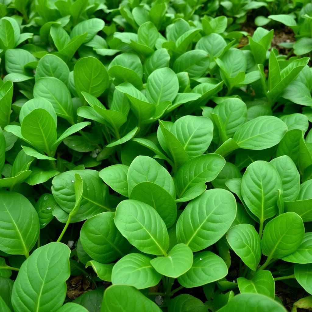 Emeralds in a Verdant Spinach Landscape