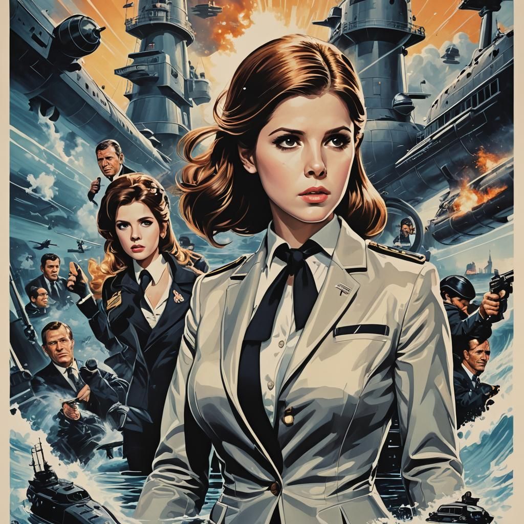 Anna Kendrick as Bond Girl: 1960s Movie Poster