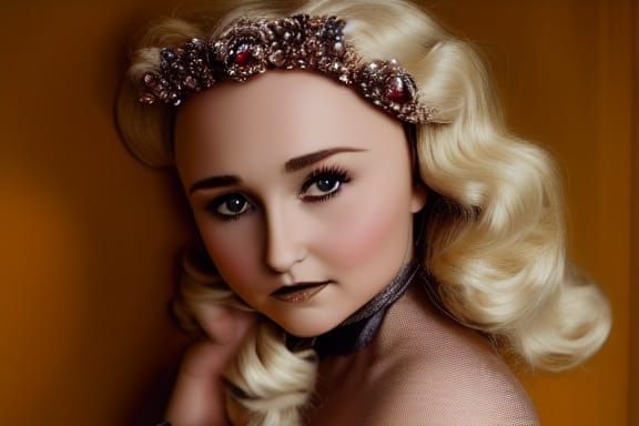 Hayden Panettiere as Porcelain Doll in Victorian Style