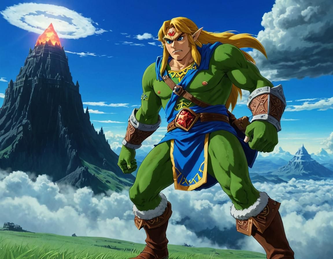 Ganon Stone Statue Overlooking Hyrule