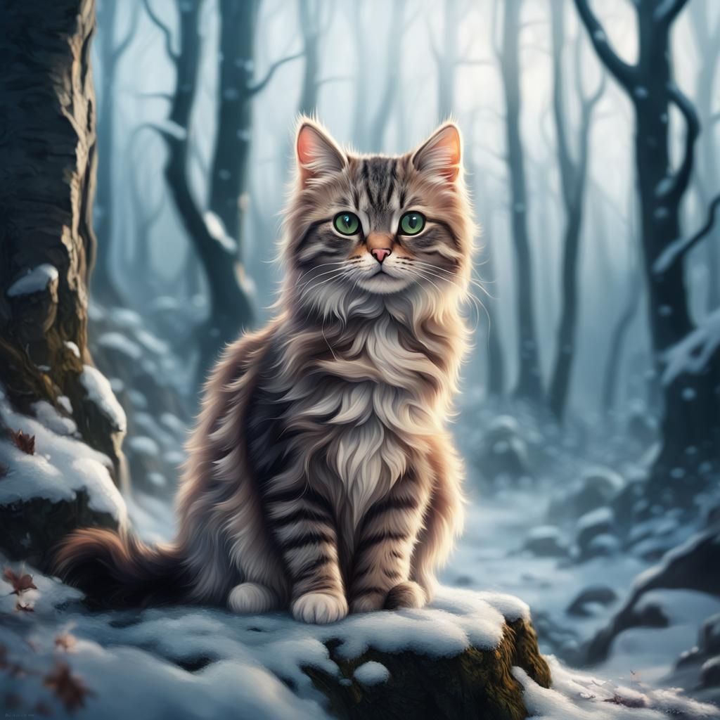 Winter is Coming for a Forest Cat