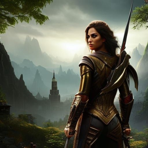 Hyperrealistic Female Boxer in Dramatic Lighting