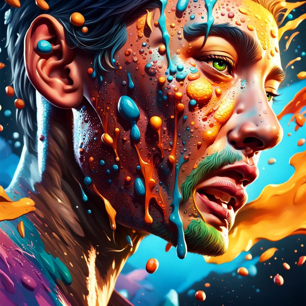 Hyperrealistic Animation Splash Art Concept