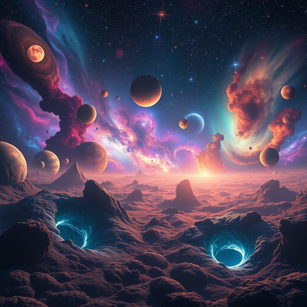 Galactic Realms in Cosmic Dreamscape