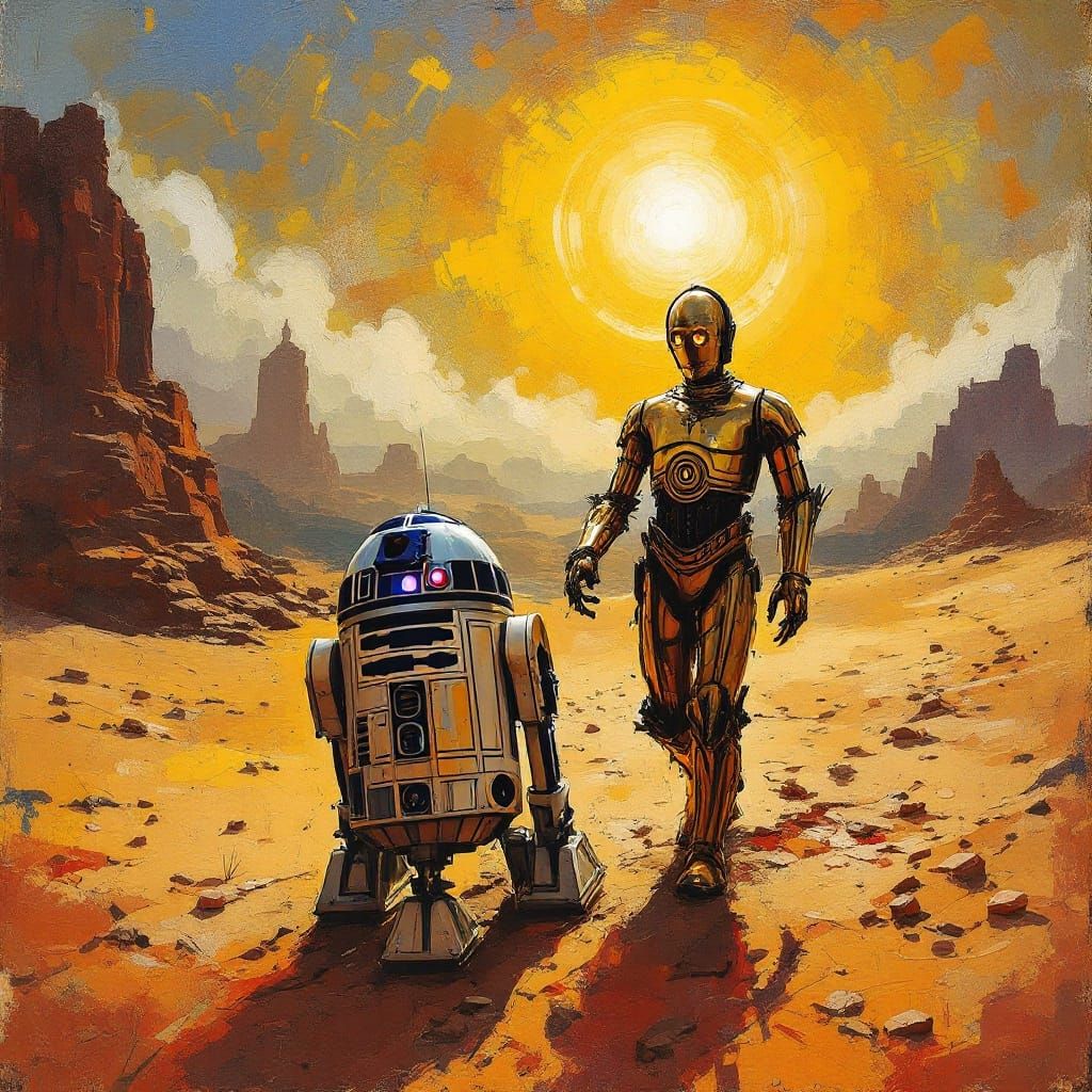 "Pipe down, C3PO. I know we took a wrong turn."