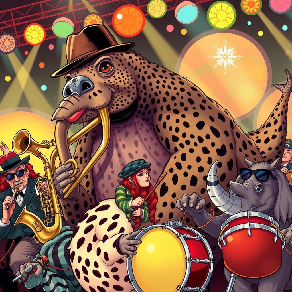 Prehistoric Jazz Band Rocks 1940s Swing Party