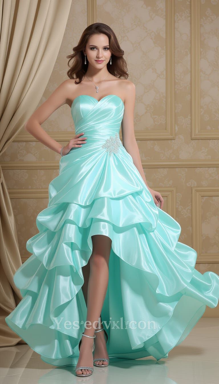 Woman in Red Dress and Wide-Brimmed Hat