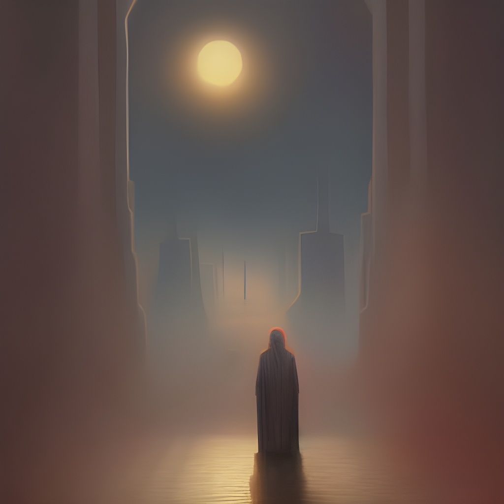 Ethereal Society in a Thriving Submarine City