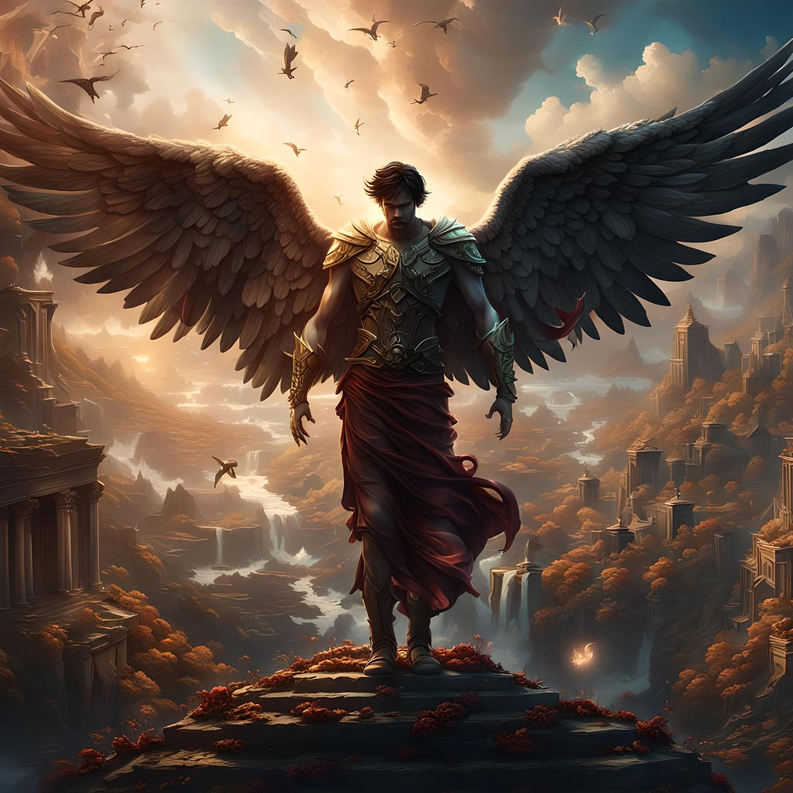 Fallen Angel Burdened: Holding Up the World