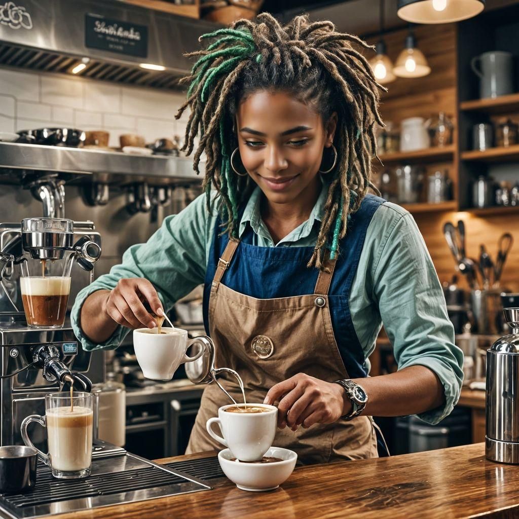 Isabella the Barista: Crafting Coffee Art