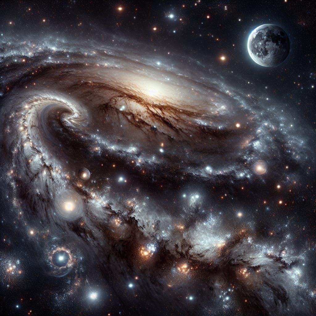 Awe-Inspiring Outer Space Scene with Nebulae