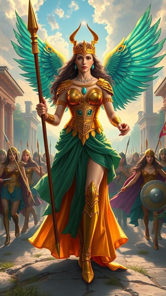 Epic Amazonian Queen Leads Warrior Army