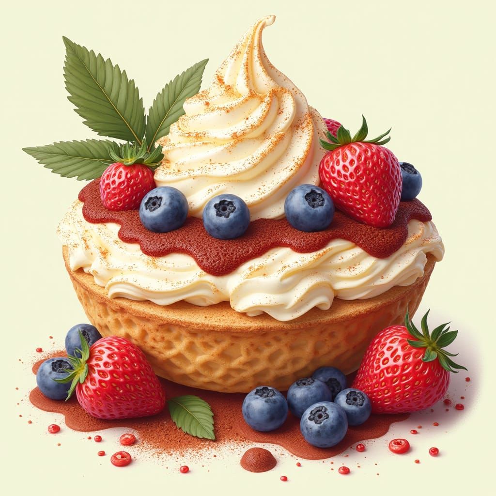 Deliciosa Avena Helada: Detailed Text Design in Matte Painti...