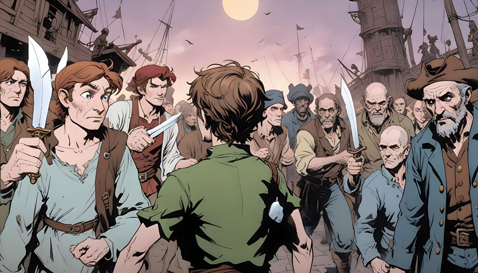 Peter Pan Faces Doom in a Moody, Mysterious Atmosphere