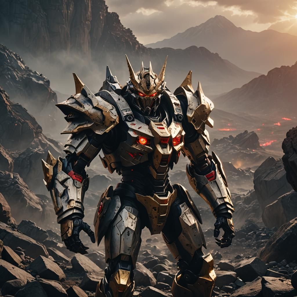 Cinematic Lupis Rex on Rocky Terrain