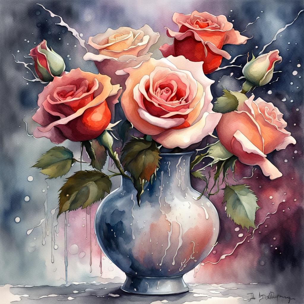 Spectacular and bold bouquet of beautiful flowers