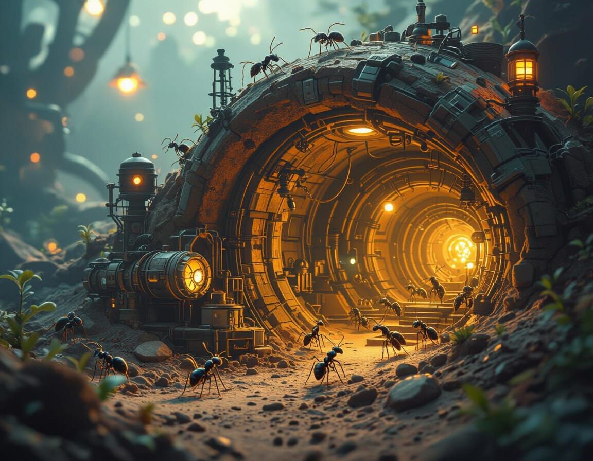Advanced Ant Civilization Underground City